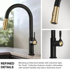 KRAUS Torak Single Handle Pull Down Kitchen Faucet in Spot-Free Stainless