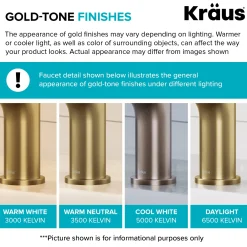 KRAUS Torak Single Handle Pull Down Kitchen Faucet in Brushed Brass