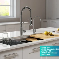 KRAUS Touchless Pull-Down Single Handle 18-Inch Kitchen Faucet in Spot Free Stainless Steel