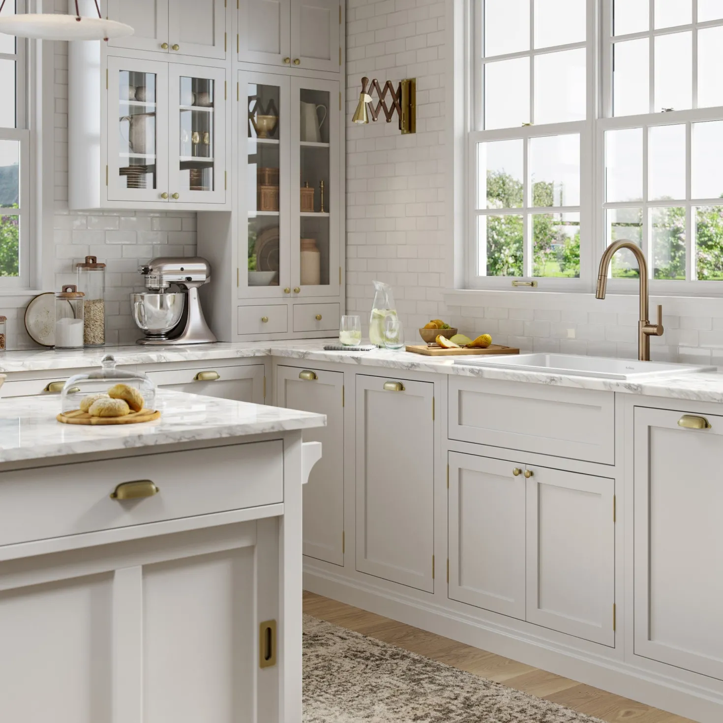 KRAUS Turino 30" Drop-In or Undermount Fireclay Kitchen Sink with Thick Mounting Deck in Gloss White