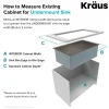 KRAUS 32" Undermount 16 Gauge Single Bowl Stainless Steel Small Radius Kitchen Sink