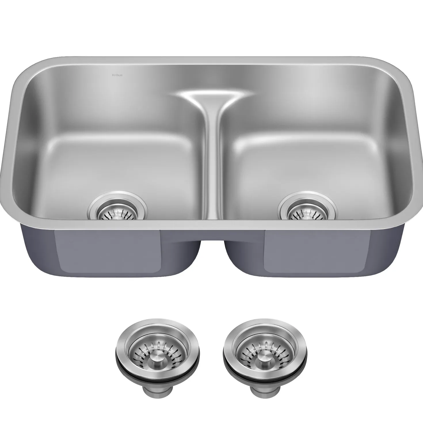 KRAUS 32" Undermount 50/50 Kitchen Sink