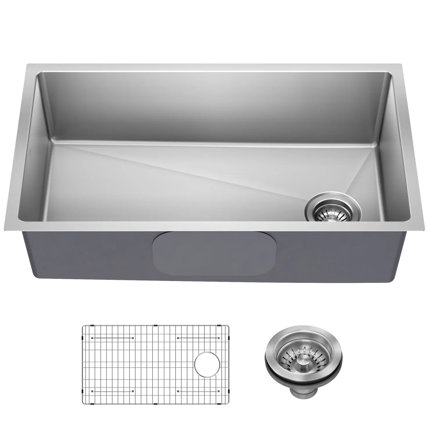 KRAUS 33” Undermount Single Bowl Stainless Steel Kitchen Sink