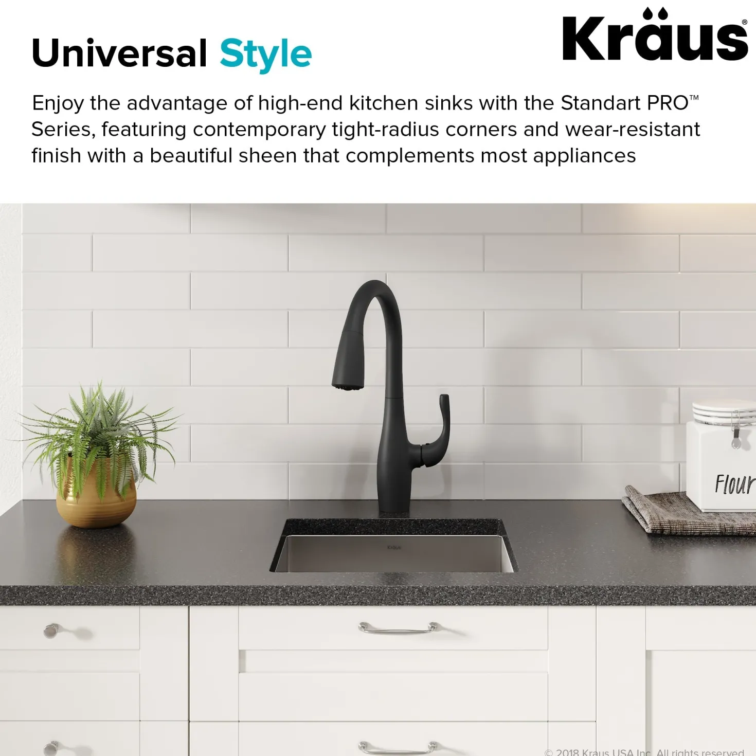 KRAUS 17" Undermount Single Bowl Stainless Steel Kitchen Bar Sink