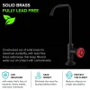 KRAUS Urbix Drinking Water Dispenser Kitchen Faucet in Matte Black/Red