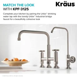 KRAUS Urbix Drinking Water Dispenser Kitchen Faucet in Spot Free Stainless Steel