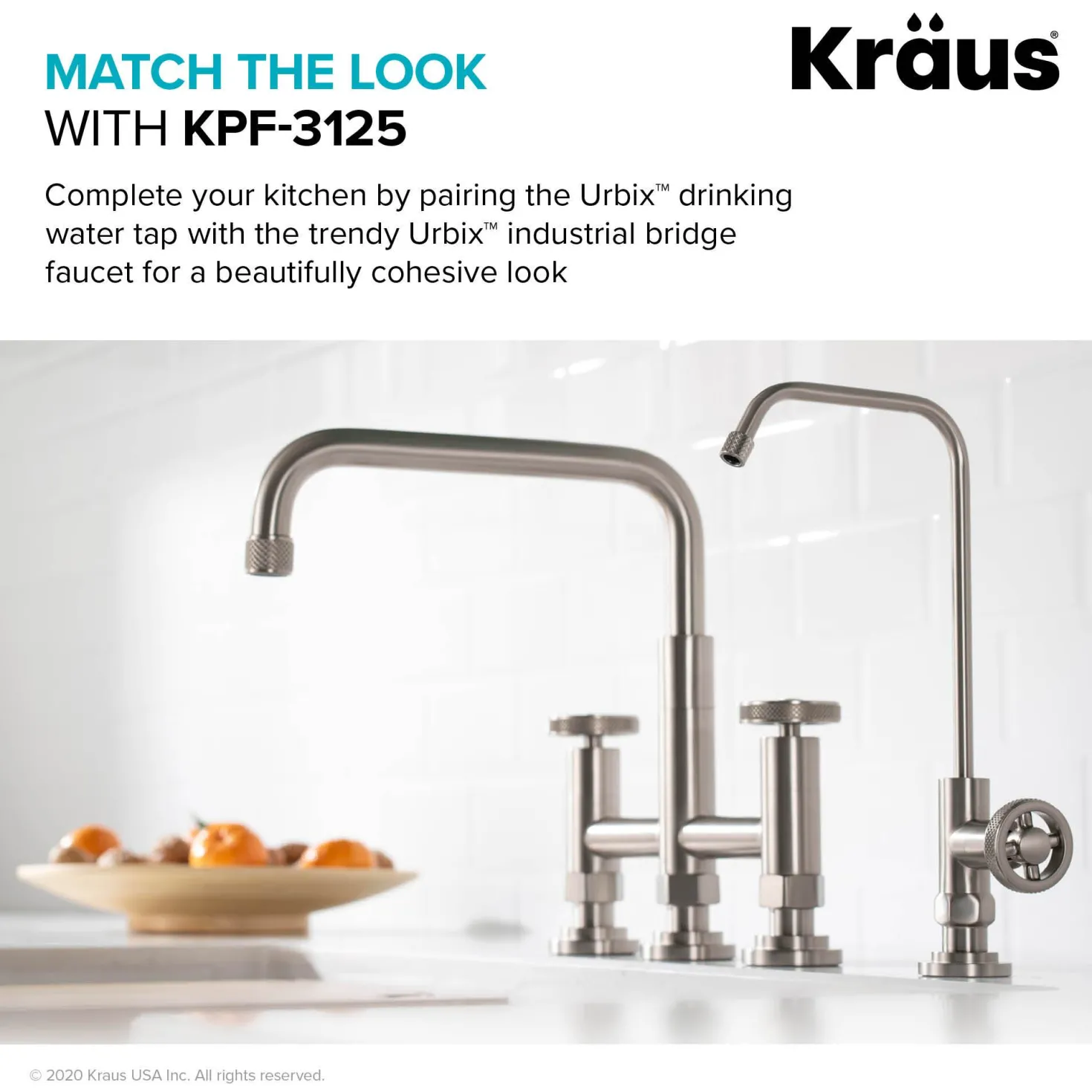 KRAUS Urbix Drinking Water Dispenser Kitchen Faucet in Spot Free Stainless Steel