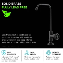 KRAUS Urbix Drinking Water Dispenser Kitchen Faucet in Matte Black