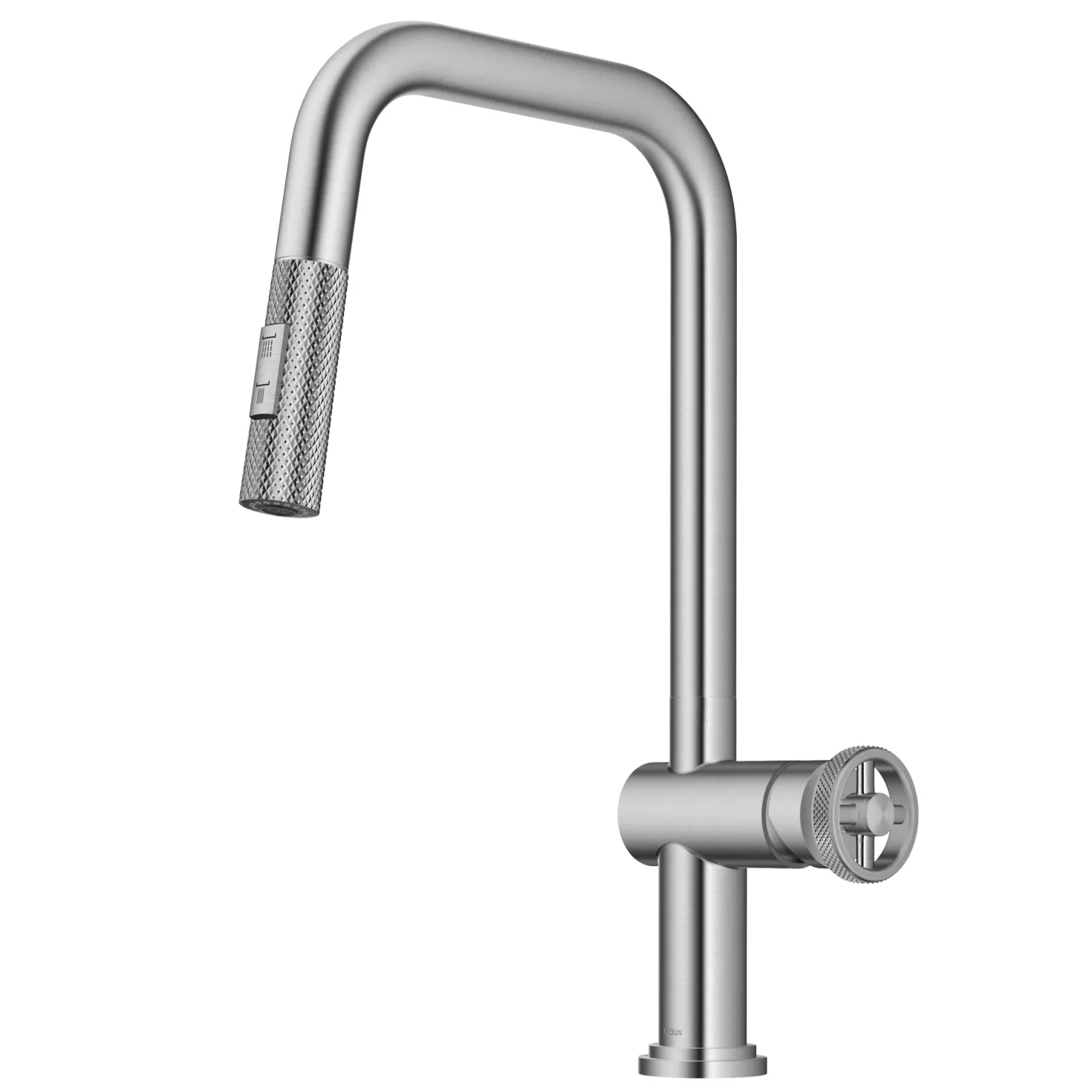 KRAUS Urbix Industrial Pull-Down Single Handle Kitchen Faucet in Spot Free Stainless