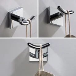 KRAUS Ventus Bathroom Robe and Towel Double Hook