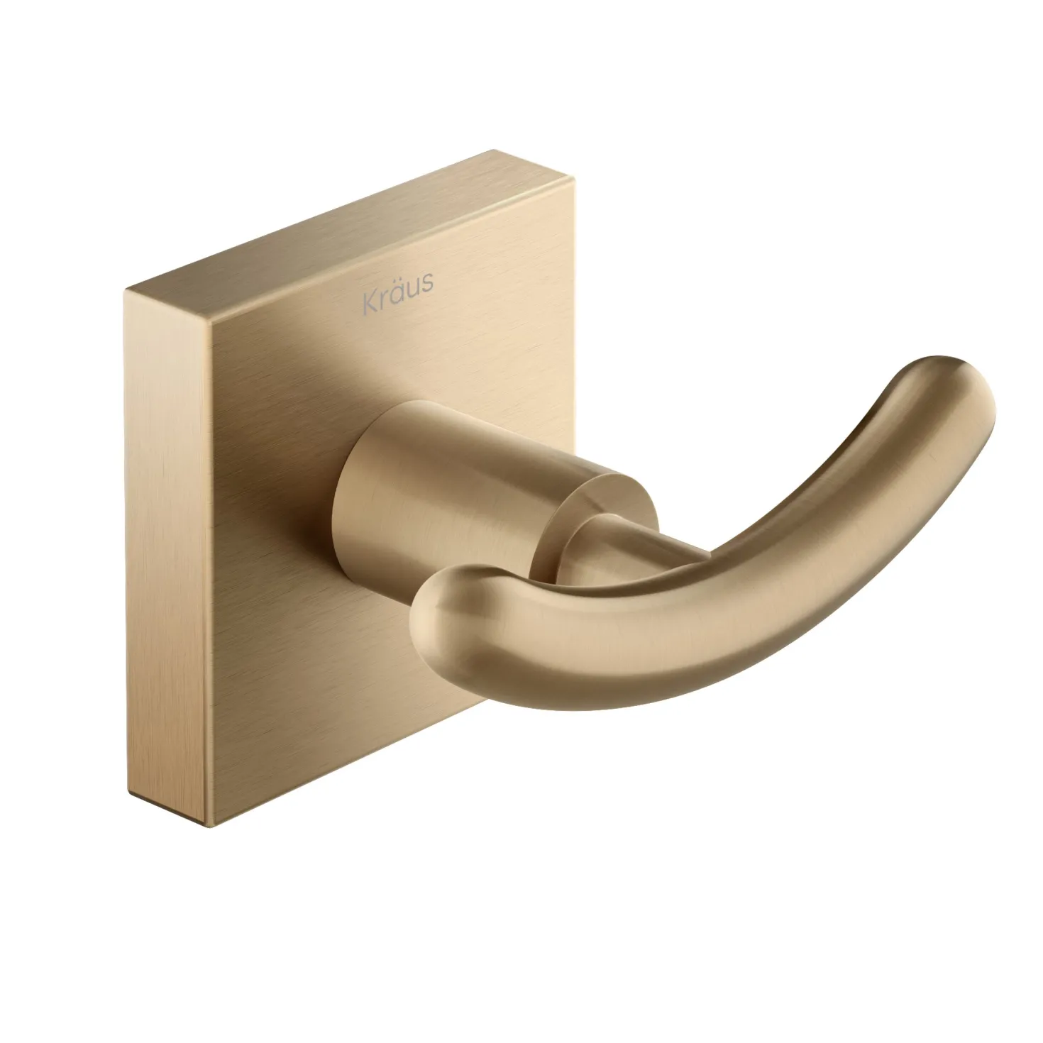 KRAUS Ventus Bathroom Robe and Towel Double Hook, Brushed Gold Finish