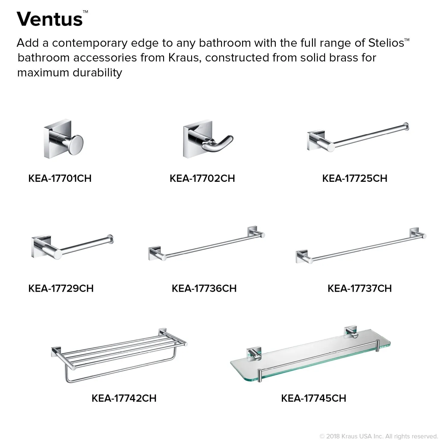 KRAUS Ventus Bathroom Shelf