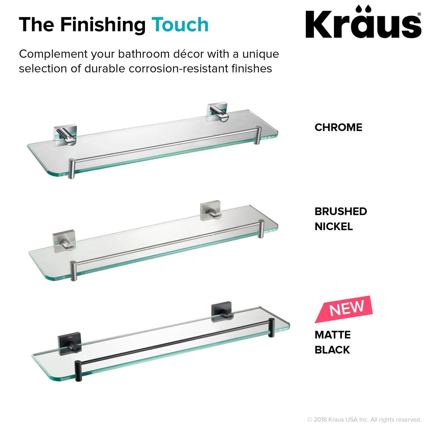 KRAUS Ventus Bathroom Shelf