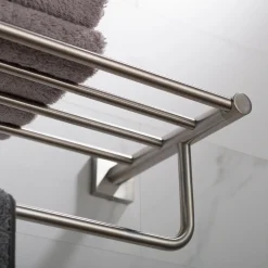 KRAUS Ventus Bathroom Shelf with Towel Bar