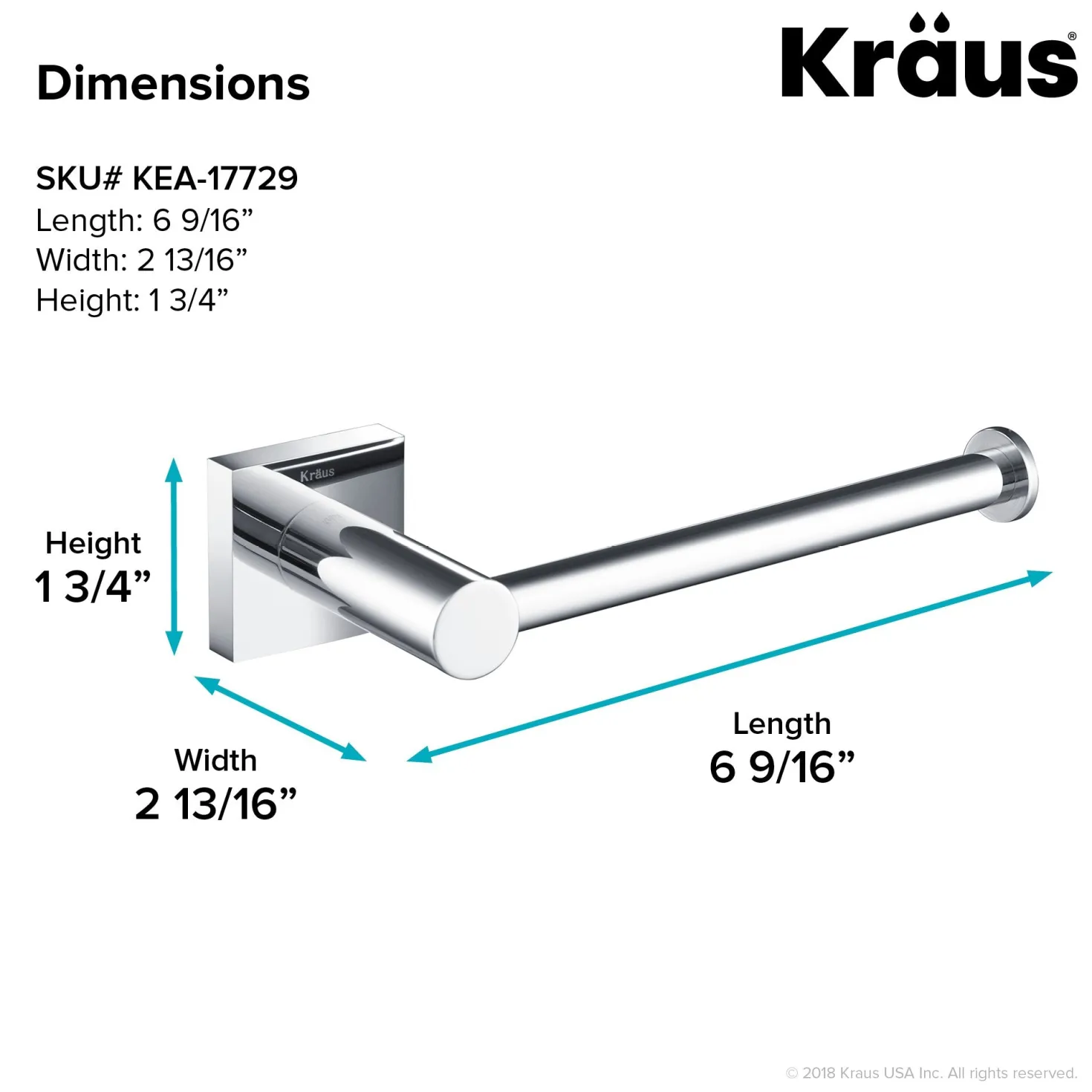 KRAUS Ventus Bathroom Toilet Paper Holder