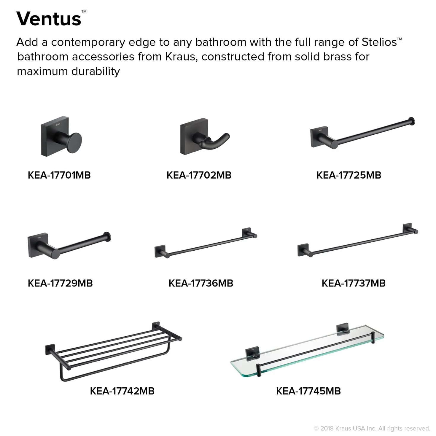 KRAUS Ventus Bathroom Toilet Paper Holder