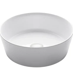 KRAUS Viva 15.75 Inch Round Porcelain Ceramic Vessel Bathroom Sink