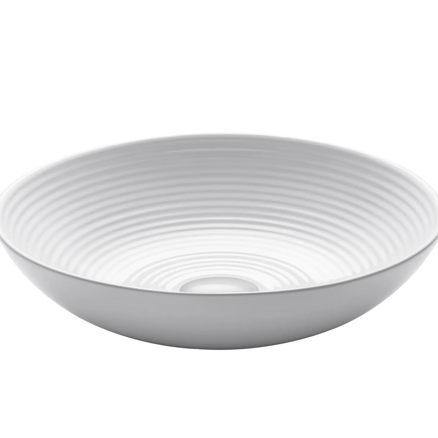 KRAUS Viva 16.5 Inch Round White Porcelain Ceramic Vessel Bathroom Sink