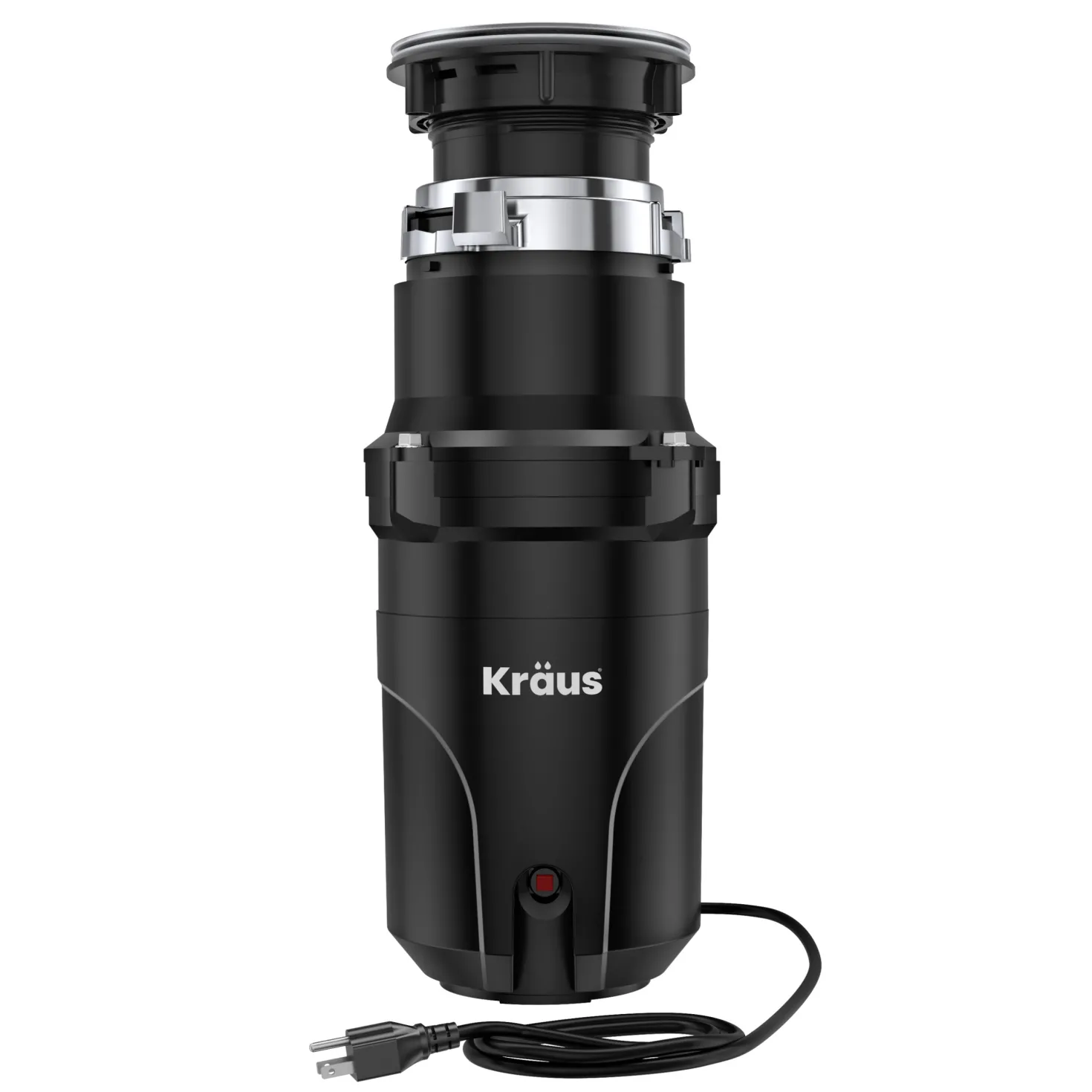 KRAUS WasteGuard High-Speed 1/3 HP Continuous Feed Ultra-Quiet Motor Garbage Disposal