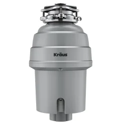 KRAUS WasteGuard High-Speed 3/4 HP Continuous Feed Ultra-Quiet Garbage Disposal with Power Cord - Flange Included