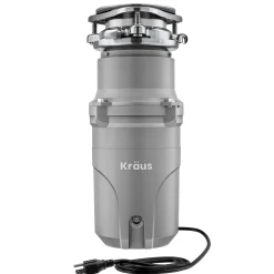 KRAUS WasteGuard High-Speed Ultra Quiet 1/2 HP Continuous Feed Garbage Disposal