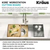 KRAUS Workstation Kitchen Sink 16" Solid Bamboo Cutting Board