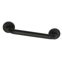 Laurel 12" Brass ADA Grab Bar in Matte Black