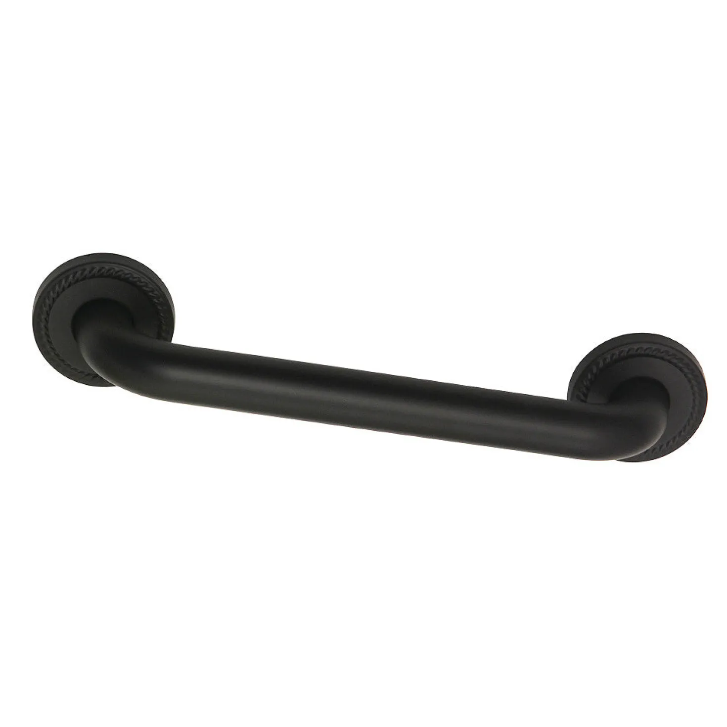 Laurel 12" Brass ADA Grab Bar in Matte Black