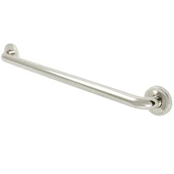 Laurel 24" Brass Decorative Grab Bar in Polished Nickel