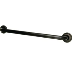 Laurel 18" Brass Decorative Grab Bar in Oil Rubbed Bronze