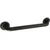 Laurel 16" Brass Decorative Grab Bar in Matte Black
