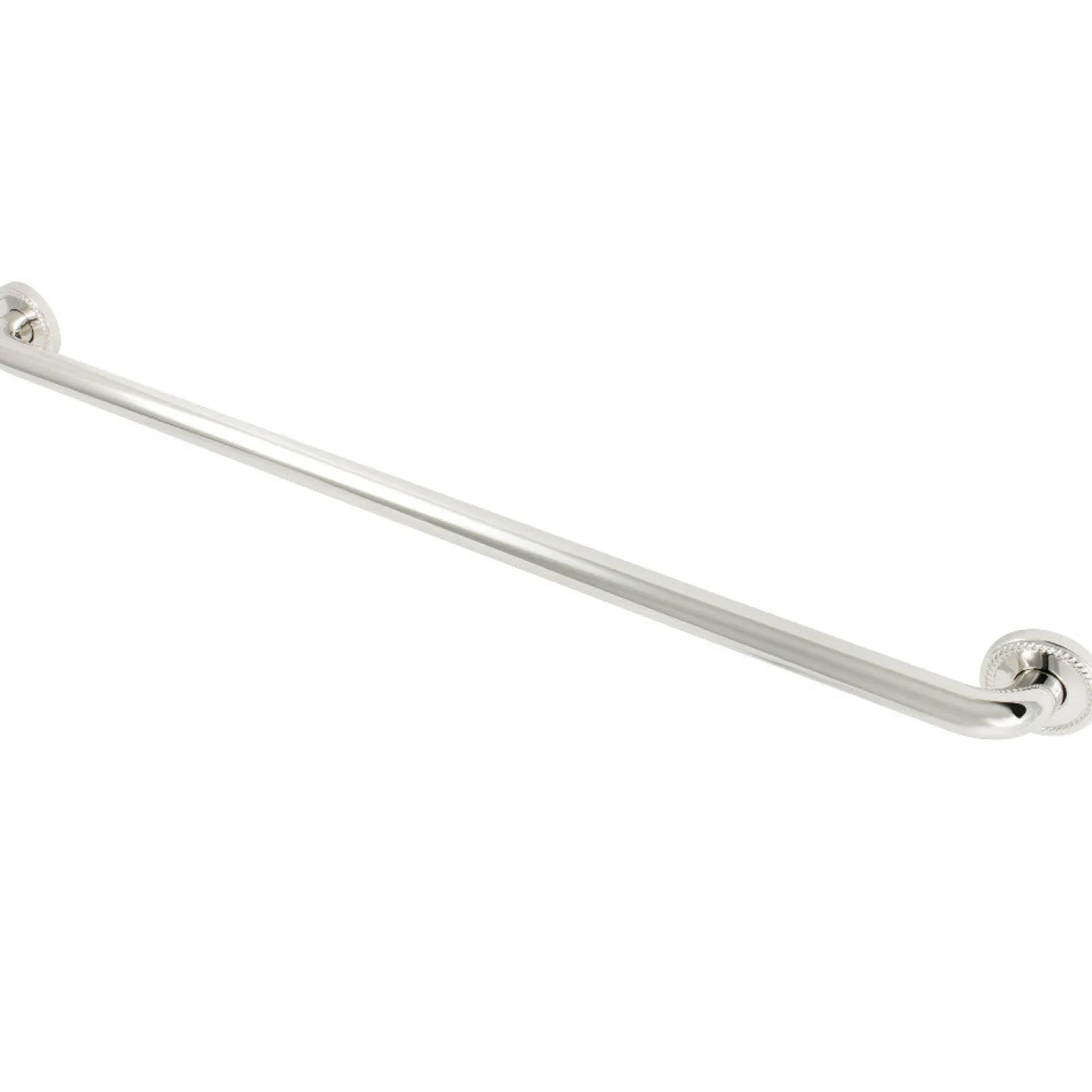 Laurel 36" Brass Decorative Grab Bar in Polished Nickel