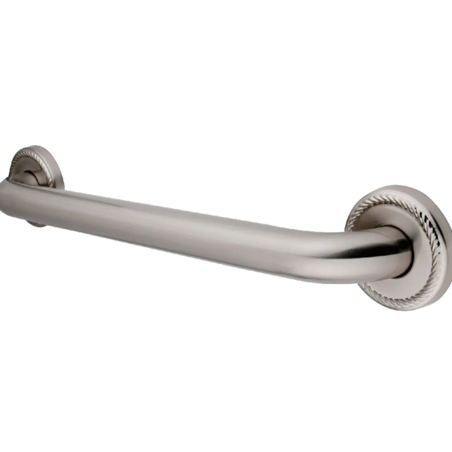 Laurel 36" Brass Decorative Grab Bar in Brushed Nickel