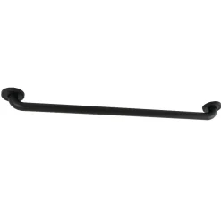 Laurel 32" Brass Decorative Grab Bar in Matte Black