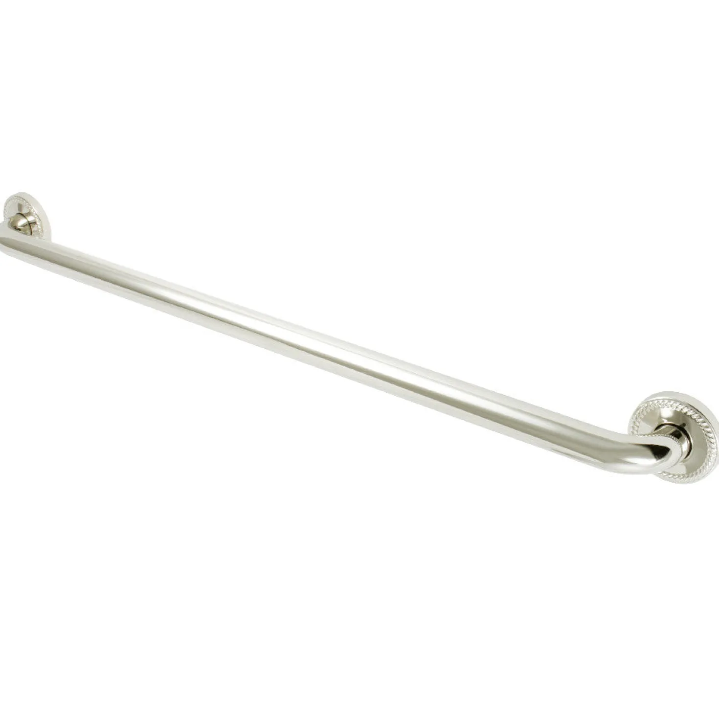 Laurel 32" Brass Decorative Grab Bar in Polished Nickel