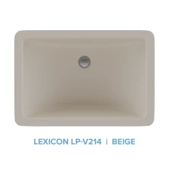 Lexicon Platinum V214 Quartz Composite Rectangle Vanity Sink