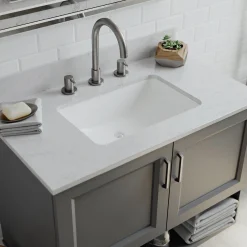 Lexicon Platinum V214 Quartz Composite Rectangle Vanity Sink