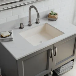 Lexicon Platinum V330 Quartz Composite Rectangle Vanity Sink