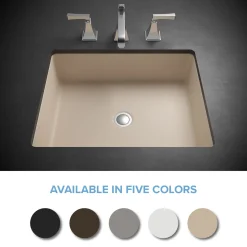 Lexicon Platinum V330 Quartz Composite Rectangle Vanity Sink