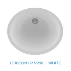 Lexicon Platinum V210 Quartz Composite Oval Vanity Sink