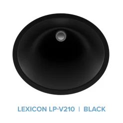 Lexicon Platinum V210 Quartz Composite Oval Vanity Sink