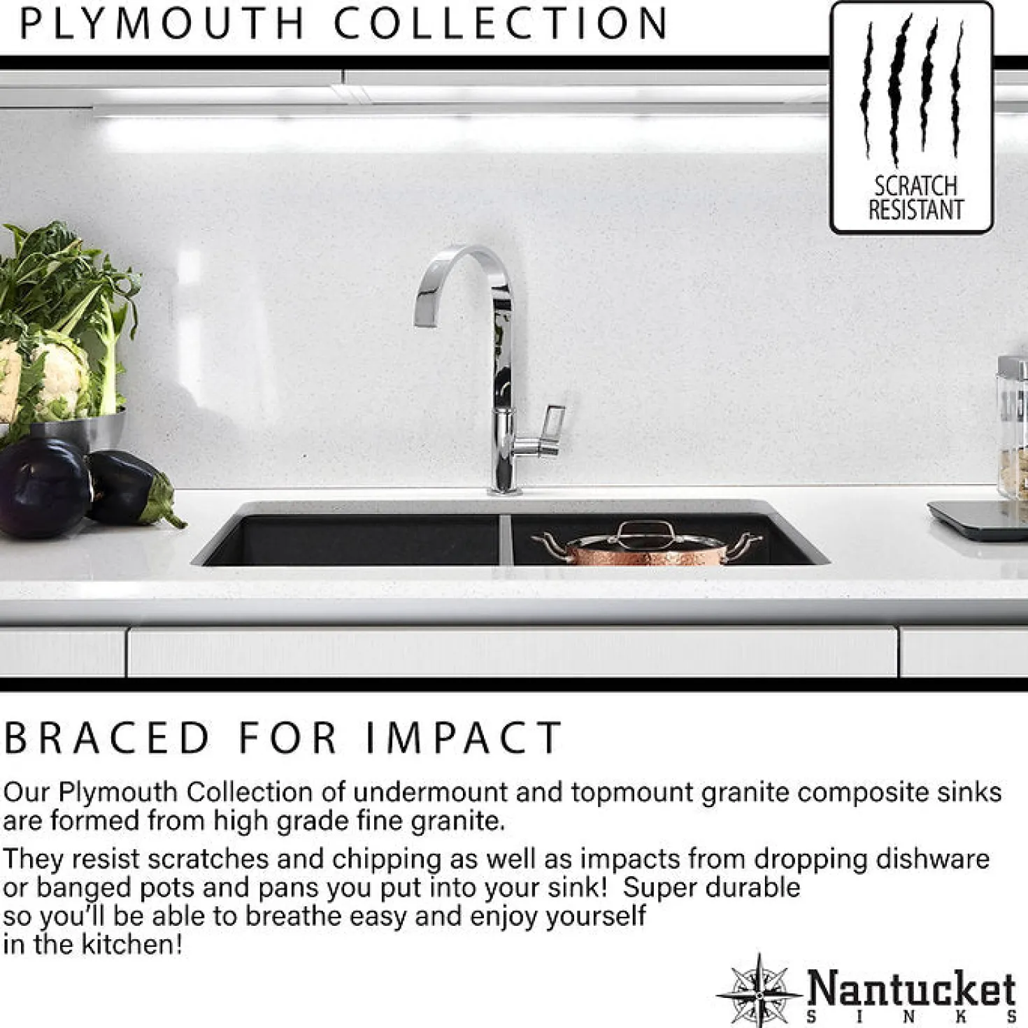 Low Divide 50/50 Matte Black Composite Undermount Sink