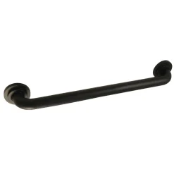 Manhattan 24" Brass Decorative Grab Bar in Matte Black