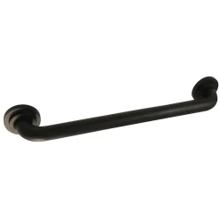 Manhattan 18" Brass Decorative Grab Bar in Matte Black