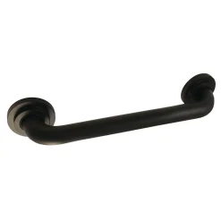 Manhattan 12" Brass Decorative Grab Bar in Matte Black