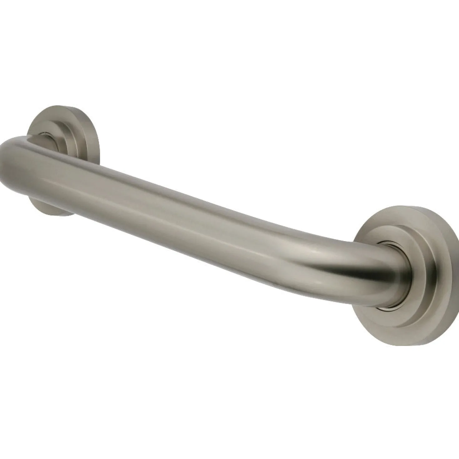 Manhattan 30" Brass Decorative Grab Bar in Brushed Nickel