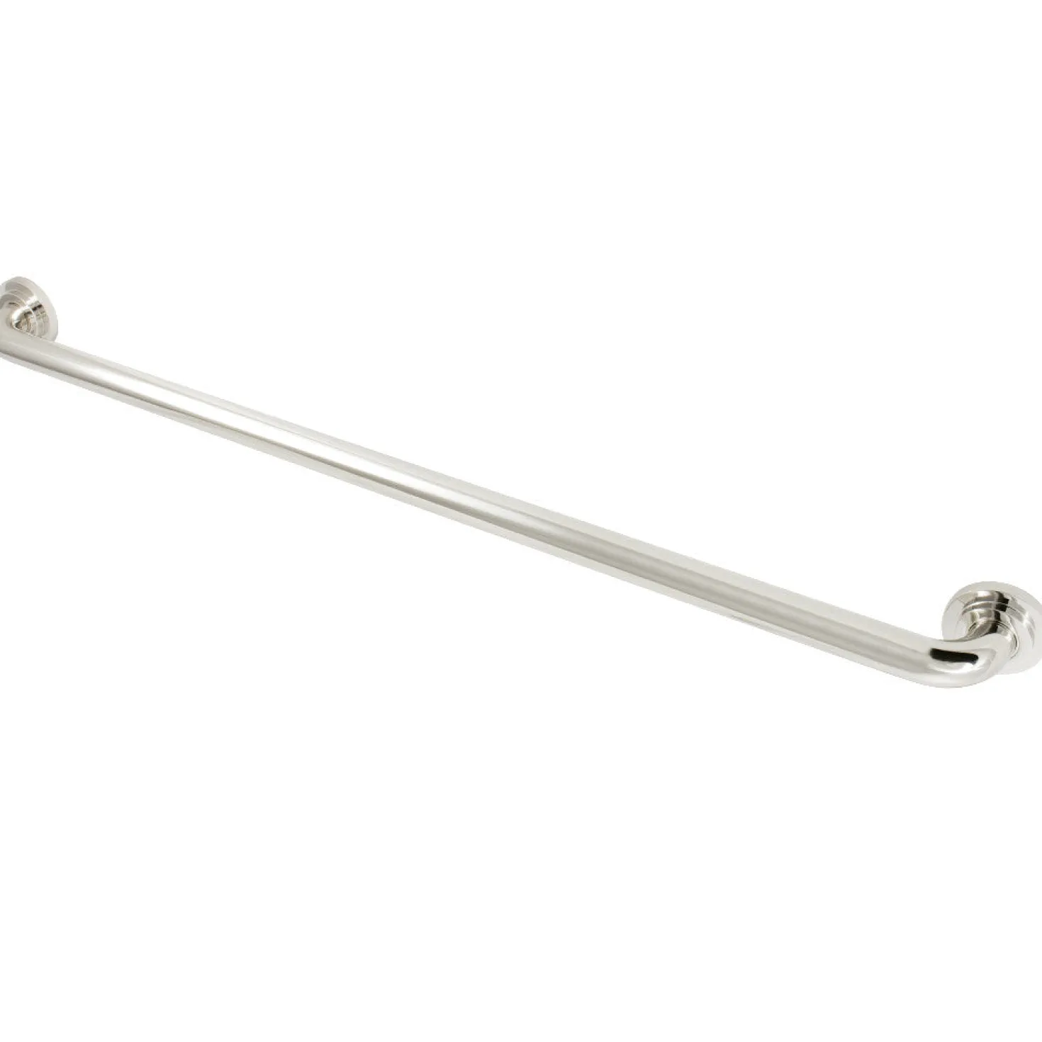 Manhattan 36" Brass Decorative Grab Bar in Polished Nickel