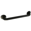 Manhattan 16" Brass Decorative Grab Bar in Matte Black