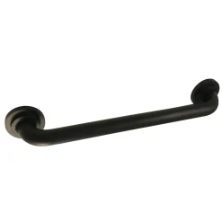 Manhattan 16" Brass Decorative Grab Bar in Matte Black