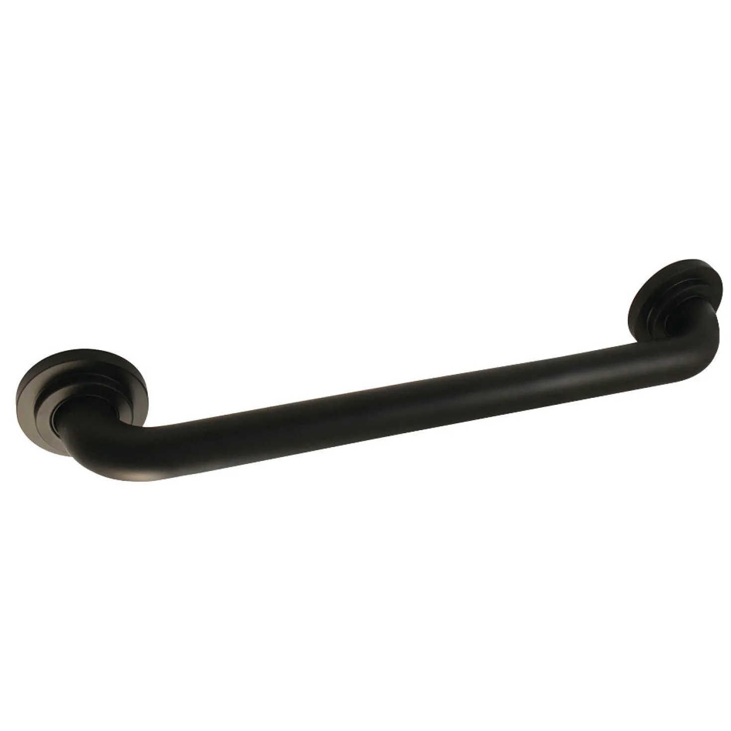 Manhattan 16" Brass Decorative Grab Bar in Matte Black